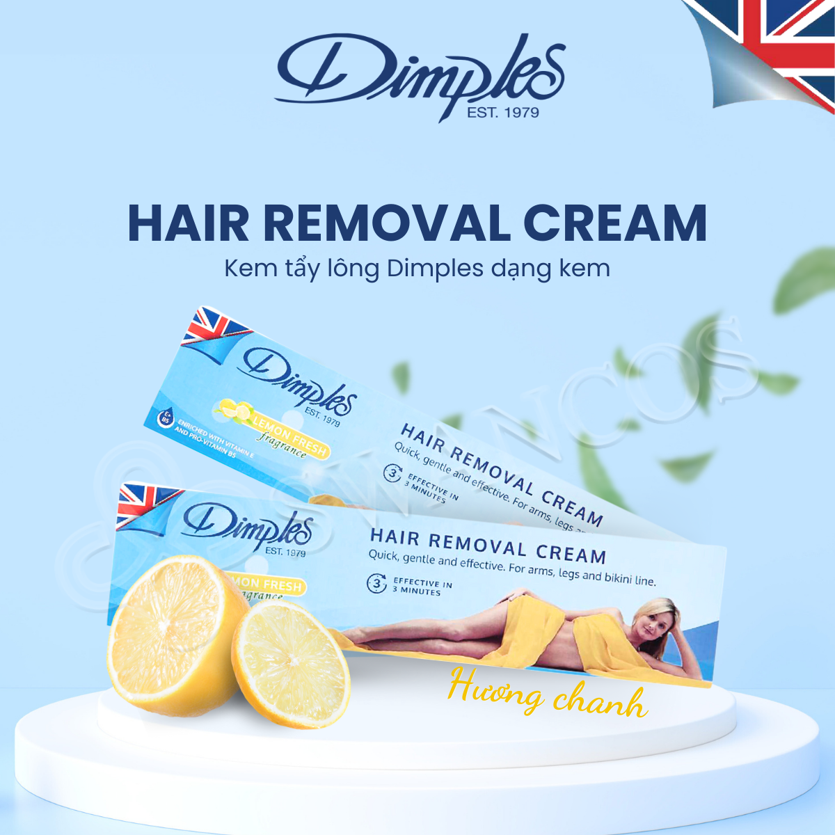 kem tẩy lông Dimples-Lemon
